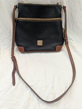 Dooney & Bourke black and brown crossbody purse